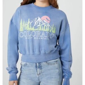 NWT Forever 21 Colorado Rocky Mountains Pullover Size Small